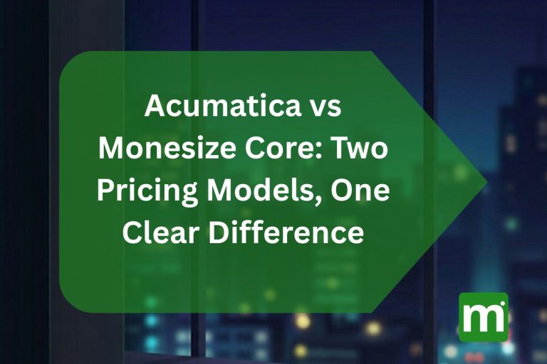 acumatica vs monesize core uk