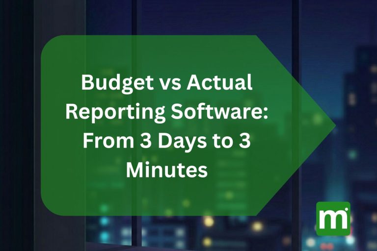 budget vs actual reporting software