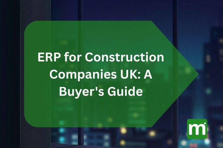 erp construction companies uk project costing
