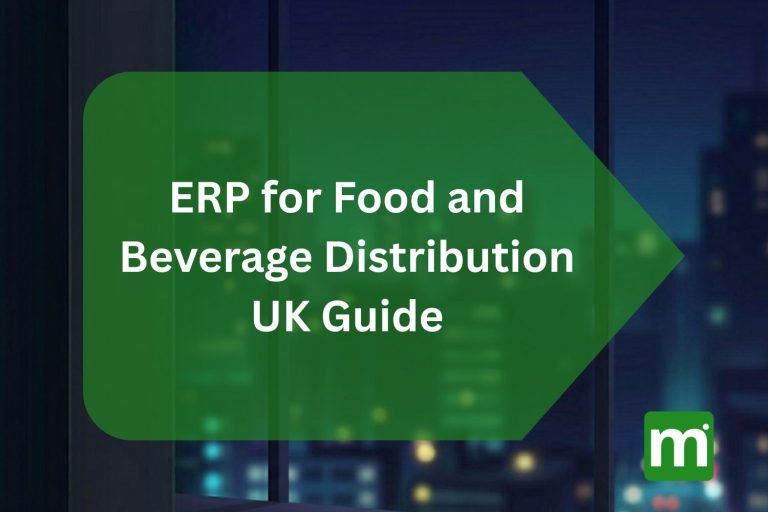 erp food beverage distribution uk traceability
