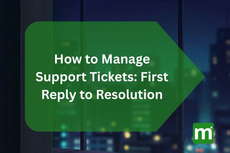 how to manage support tickets