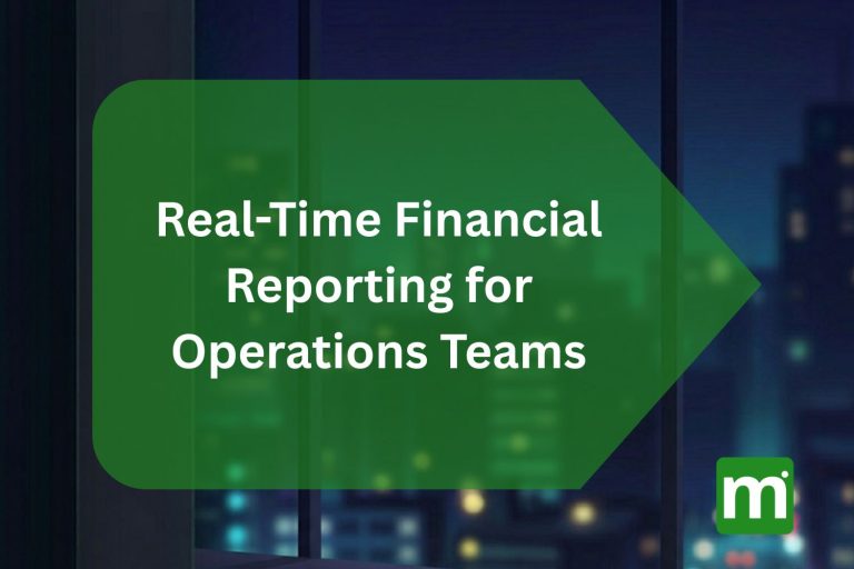real time financial reporting software operations
